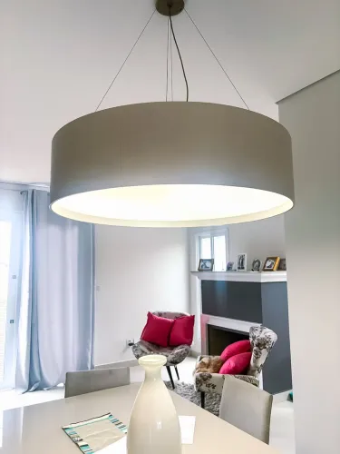 Lustre pendente grande redondo