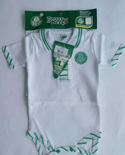 Body Bebê Feminino Palmeiras - Novo