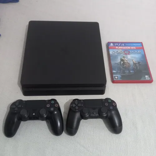 Oportunidade! PS4 Slim 1TB Zerado 2 Controles + Jogos