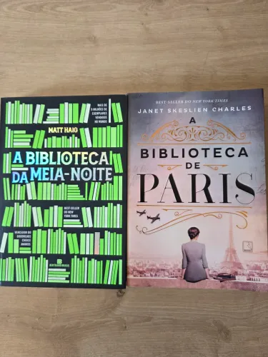 Livros: "A Biblioteca da Meia-noite" e "A Biblioteca de Paris"