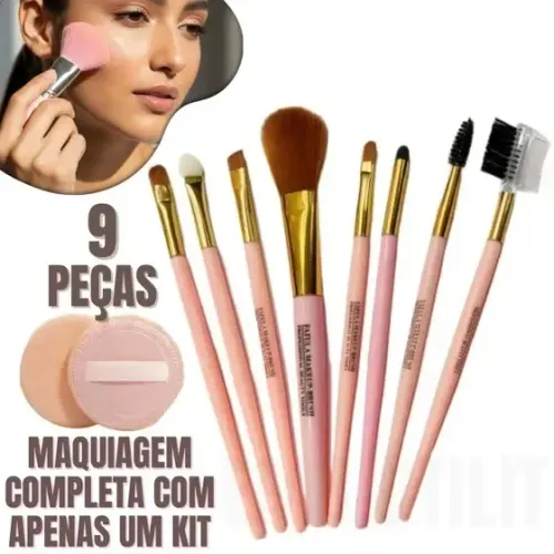  maquiagem kit completo profissional com esponja pincéis macios