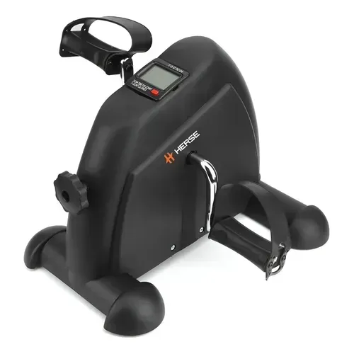 Mini Bicicleta Portátil HERSE Preto com Display LCD e Ajuste de Intensidade