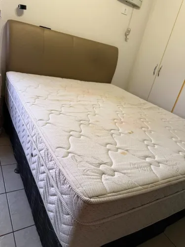colchão e cama ortobom tamanho queen