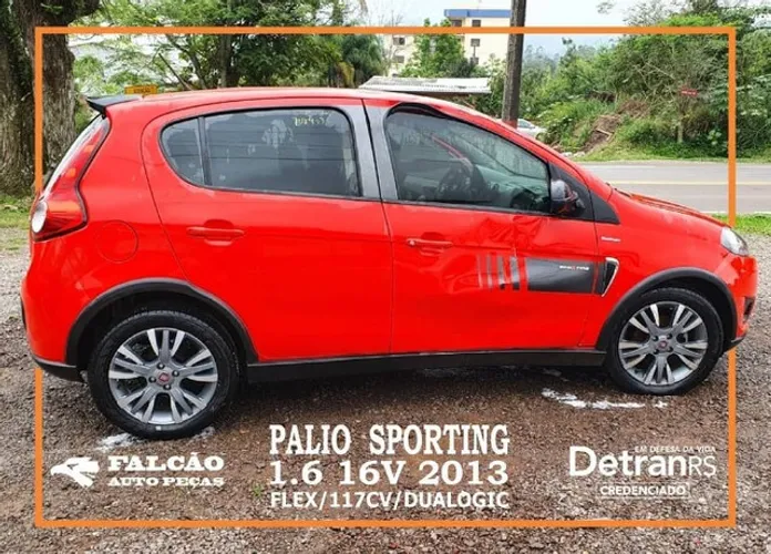 Fiat palio sporting 1.6 16v 2014 em peças
