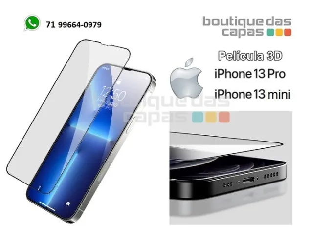 Película de vidro 5d cobre toda a tela iphone 13 6.1 iphone 13 pro iphone 13 mini 5.4