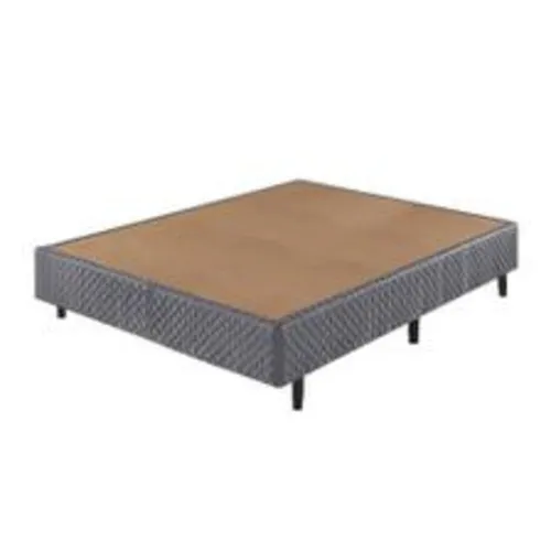 Base Casal Sommier Esplendido Cinza Paropas - Frete Grátis - Receba Hoje