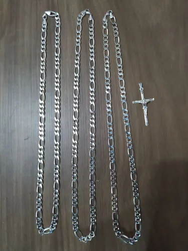corrente 3x1 e pingente cristo