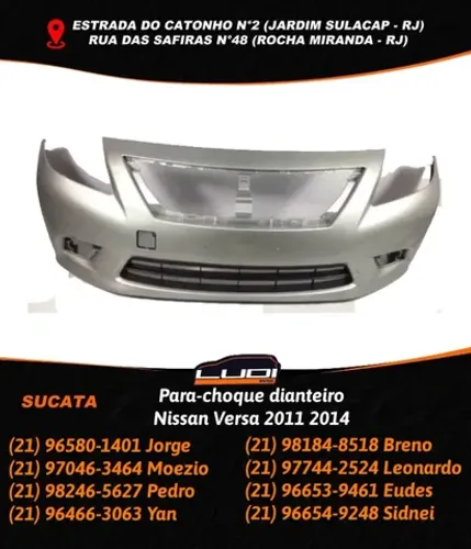 Para-choque dianteiro Nissan Versa 2011 2014