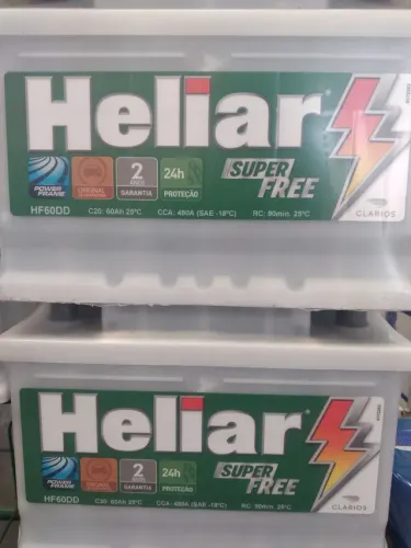 Bateria Heliar 2 anos de garantia 