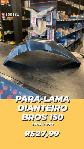 para-lama dianteiro bros 150