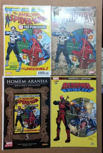 HQ Coleção Internacional Aranha, Justiceiro e Deadpool