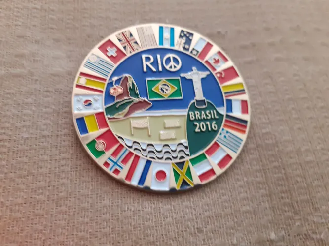 PIN RIO 2016 GRANDE COM CORDAO OLIMPÍADAS ESPORTE