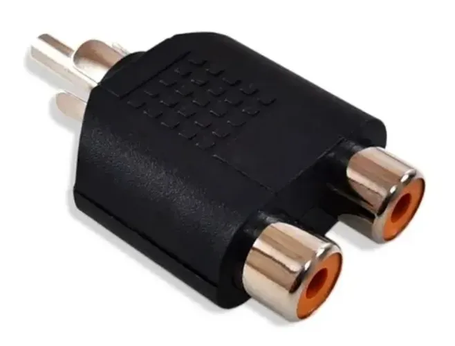 Adaptador Duplicador Rca Macho Fêmea Áudio Vídeo Arduino Automação COD-CP507