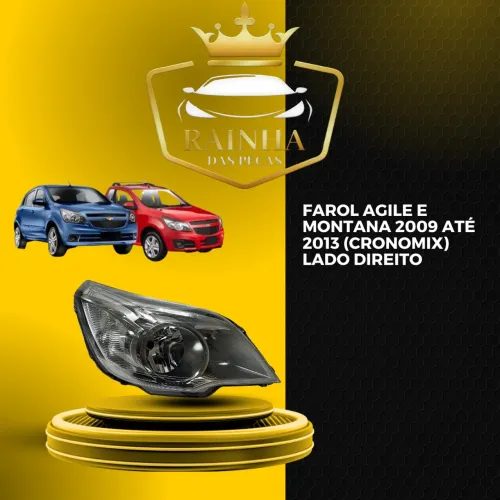 Farol Agile e montana 2009 até 2013 (Cronomix) Lado direito