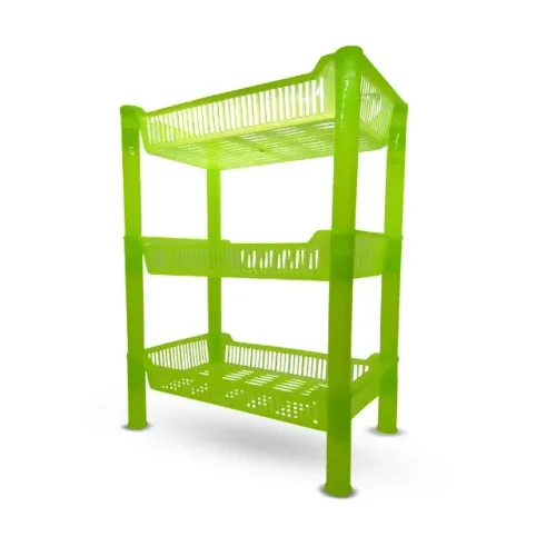 mini prateleira estante de plást organizador 27cmx17cm fu381-verde