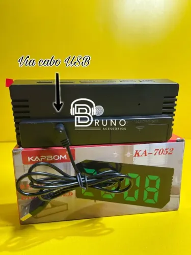 Relógio De Mesa Digital Led Com Calendário Temperatura <br>