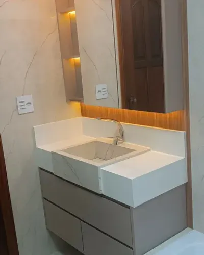 LAVABO EM PORCELANATO 