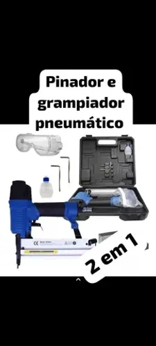 Pinador e grampiador pneumático profissional 