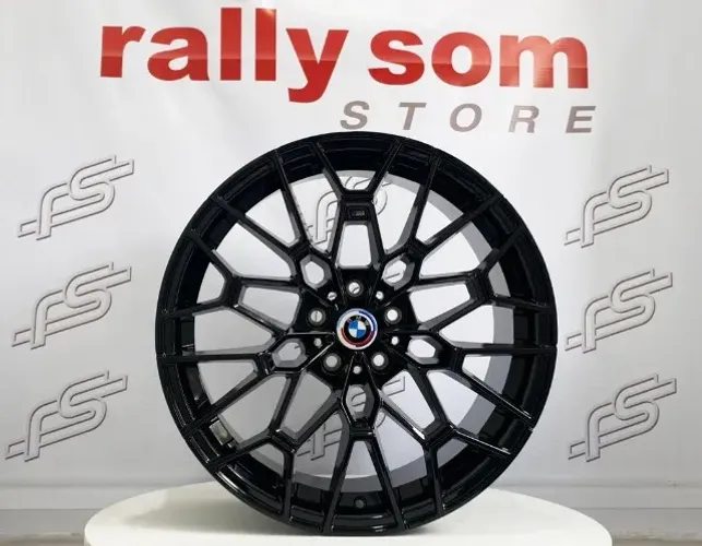  Rodas Bmw M3 50 Anos Preto Brilhante 5x112 - 19x8,5 e 19x9,5 Offset 25 e 40