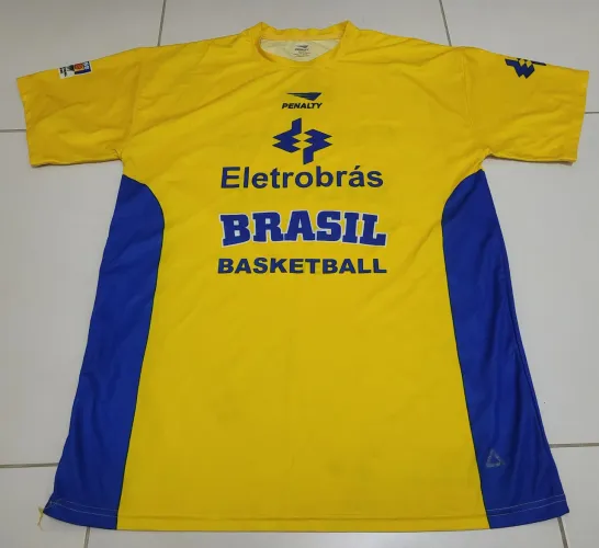 Camisa treino seleção Brasileira Basquete CBB Penalty anos 90
