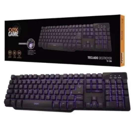 Teclado Gamer Destroyer OEX sensação mecânica TC299