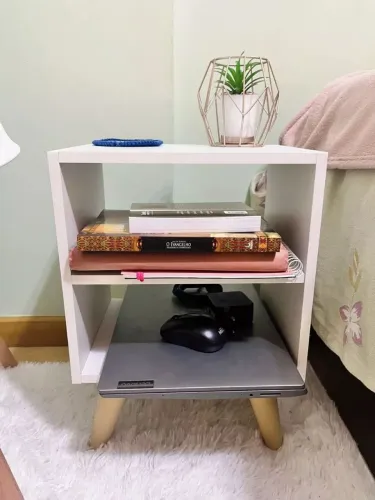 Mesa De Cabeceira Retro Para Quarto Criado Mudo Mesa De Pé De Cama Aparador