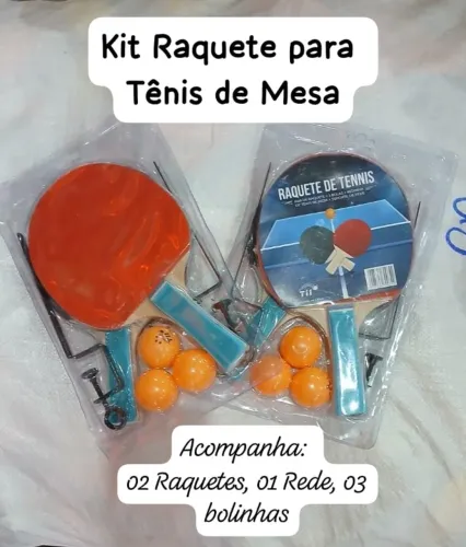 Kit Raquete para Tênis de Mesa