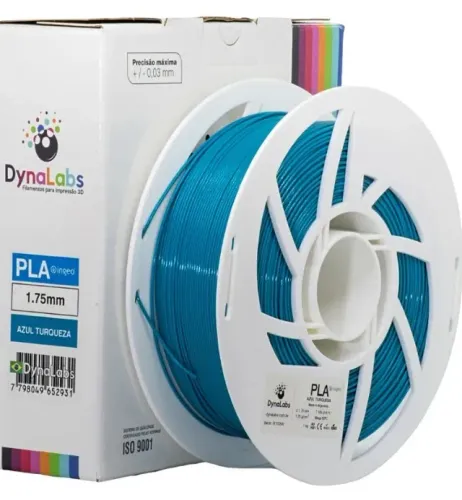 Filamento PLA Ingeo - Azul Turquesa - Dynalabs - 1.75mm - 1kg