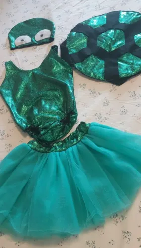 Fantasia tartaruga 1 a 3 anos
