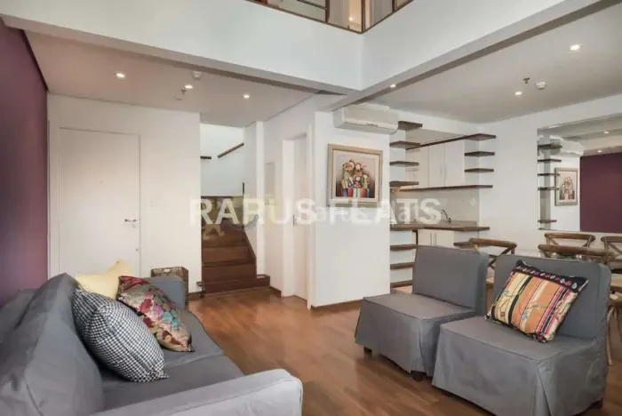 Flat para locação em Moema - Edifício International Duplex - Cód. ACL18388