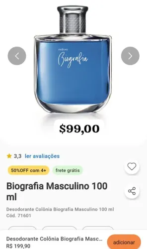 natura masculino Biografia