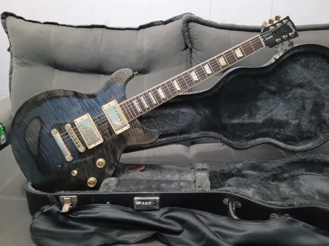 Guitarra Gibson Les Paul Standard Premium Plus Double Cutaway Tampo AAA+