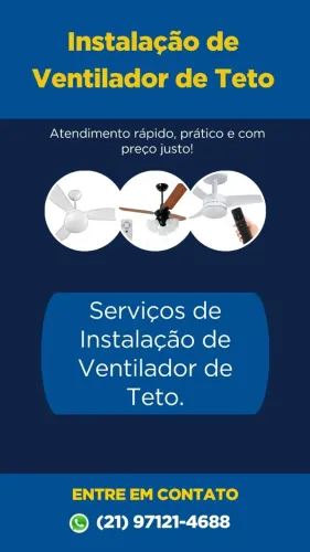 Instalação de Ventilador de Teto