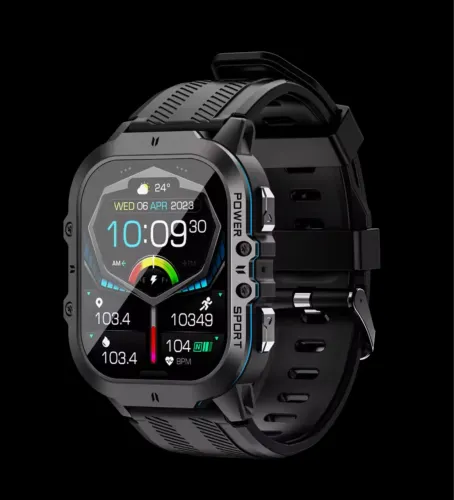 MISIRUN-C26 relógio inteligente, Bluetooth Chamada Smartwatch, impermeável1.96 "AMOLED,