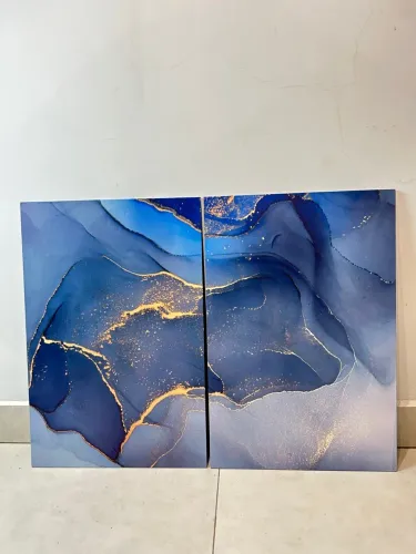 Placa Decorativa Hematita 2 peças 60x40