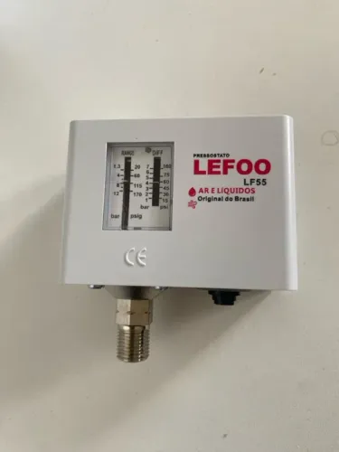 Pressostato Lefoo LF55 para ar e líquidos