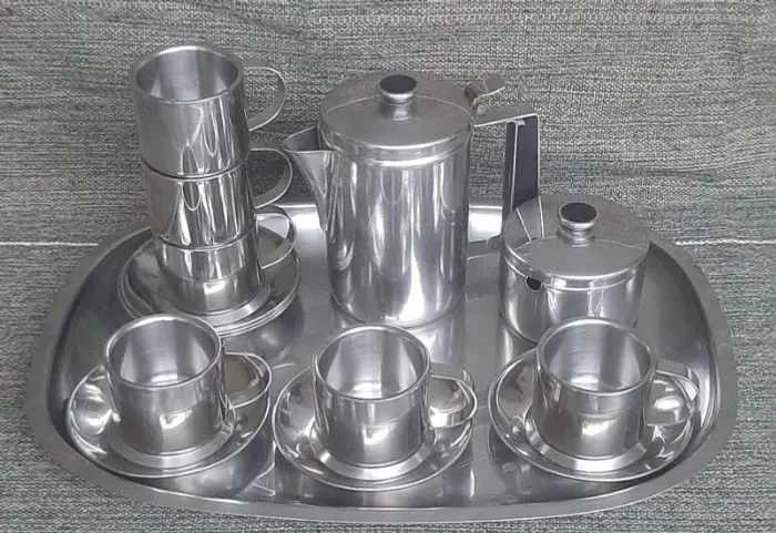 Conjunto em aço inoxidável 