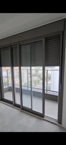 Porta balcão com persiana Integradas linha gold premiun 