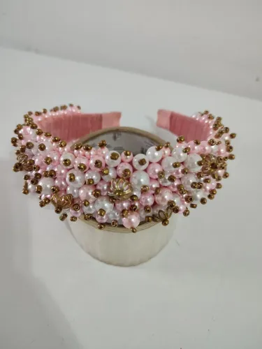 Tiara feminina rosa 
