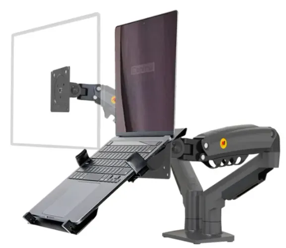 Suporte Articulado de Mesa para Monitor  e Notebook