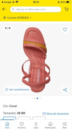 Sandália Moleca Coral 35BR