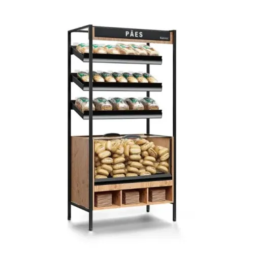 Estante para Pães Auto Atendimento