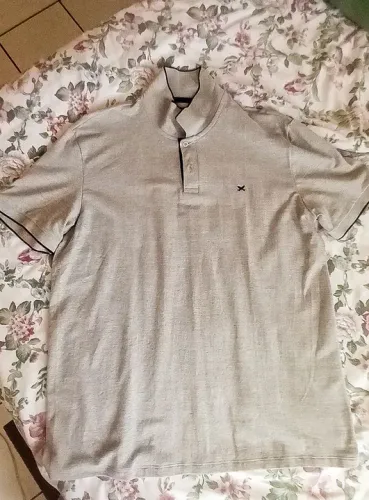 Camisa Polo Hering Cinza Masculina (Original)