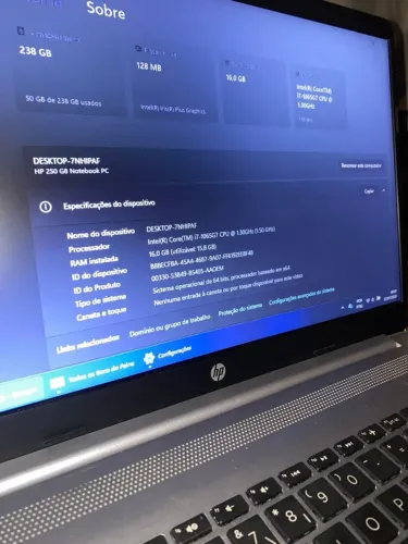Notebook HP 250 G8 I7 10th