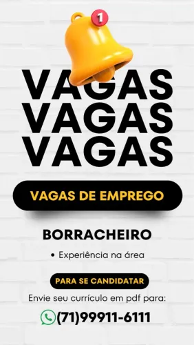 VAGA DE EMPREGO PARA BORRACHEIRO E PINTOR NO SEGUIMENTO DE RODAS
