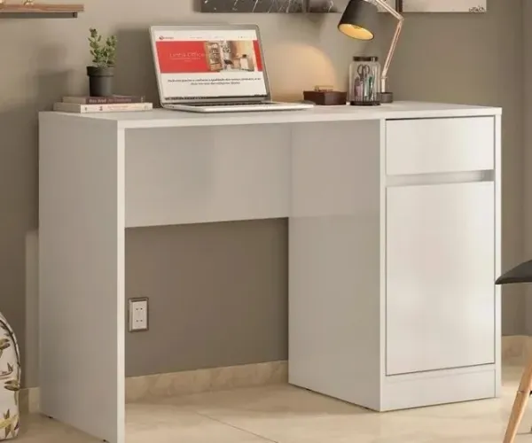 *Escrivaninha 1 gaveta 1 Porta Office Morada Pronta Entrega