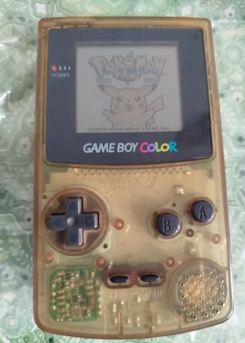Gameboy color transparente original leia a descrição
