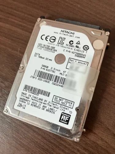 HD Interno Hitachi 500GB SATA 5400RPM