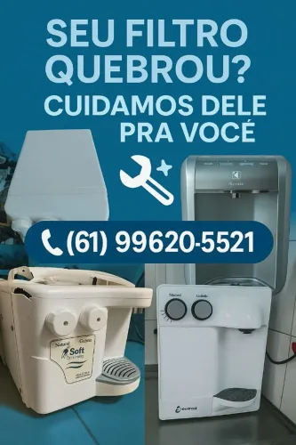 Seu filtro de água quebrou? Consertamos pra você!