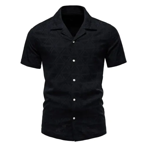 Camisa Masculina Manga Curta preta 100% algodão tamanho M ou G